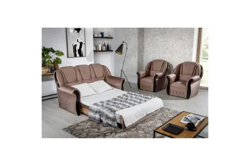 Sofa Eltap Lord 180x85x105 cm - Monolith 09, Mørk Beige - Møbler - Sofaer - Sovesofaer - 2 seters sovesofa