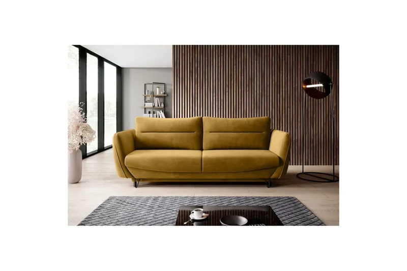 Sofa Eltap Silva 236x95x90 cm, Loco 45, Gul
