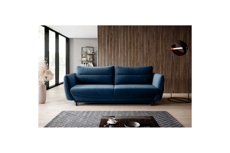 Sofa Eltap Silva 236x95x90 cm - Lukso 40, Mørk Blå - Møbler - Sofaer - Sovesofaer - 3 seters sovesofa