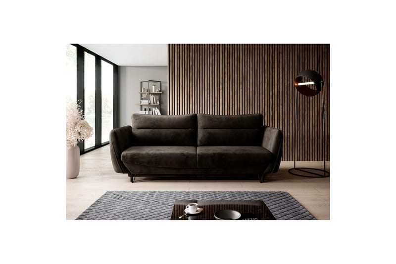 Sofa Eltap Silva 236x95x90 cm - Nube 22, Mørk Brun - Møbler - Sofaer - Sovesofaer - 3 seters sovesofa