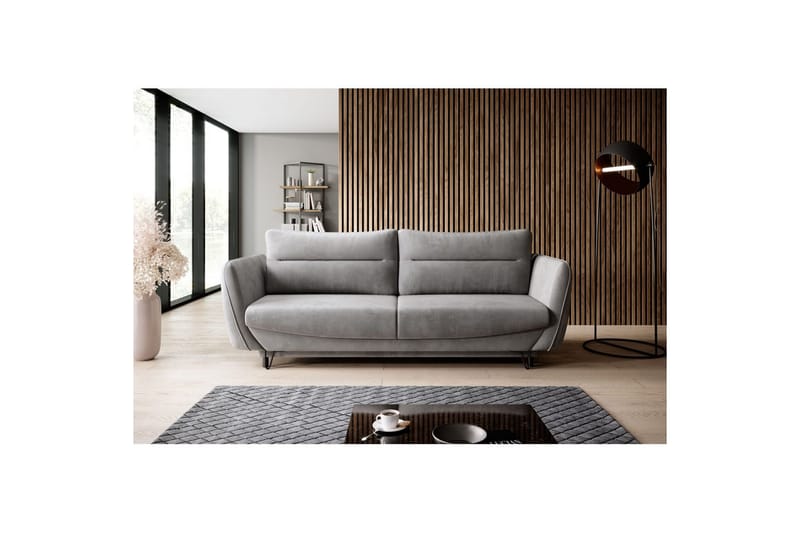 Sofa Eltap Silva 236x95x90 cm - Nube 3, Grå - Møbler - Sofaer - Sovesofaer - 3 seters sovesofa