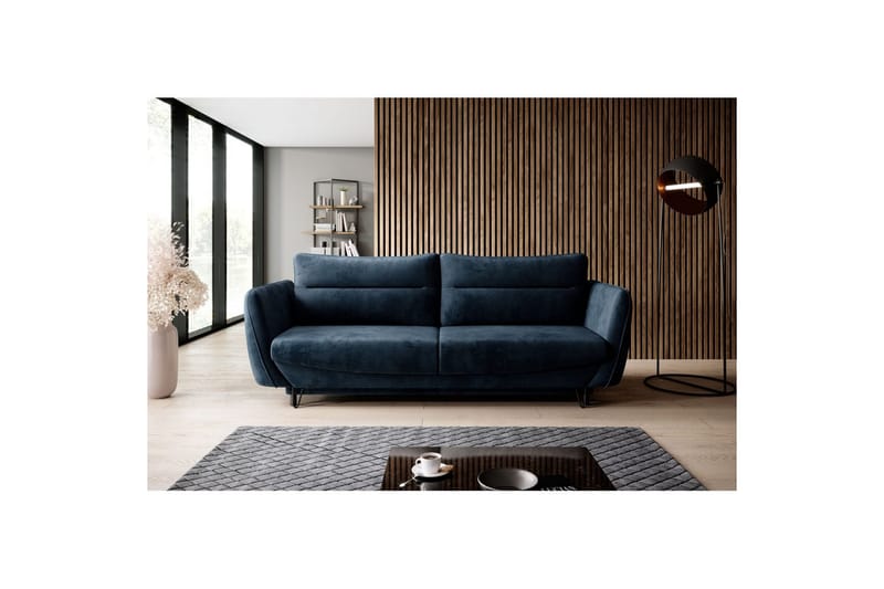 Sofa Eltap Silva 236x95x90 cm - Nube 40, Mørk Blå - Møbler - Sofaer - Sovesofaer - 3 seters sovesofa