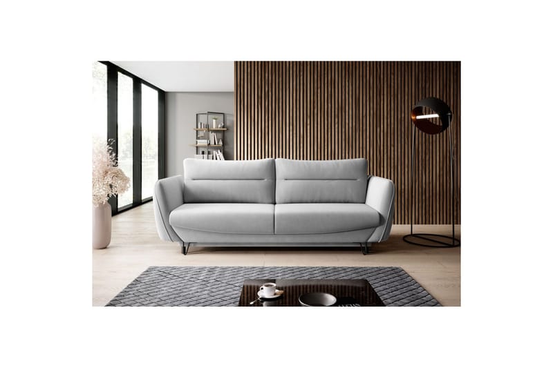 Sofa Eltap Silva 236x95x90 cm - Sola 4, Grå - Møbler - Sofaer - Sovesofaer - 3 seters sovesofa