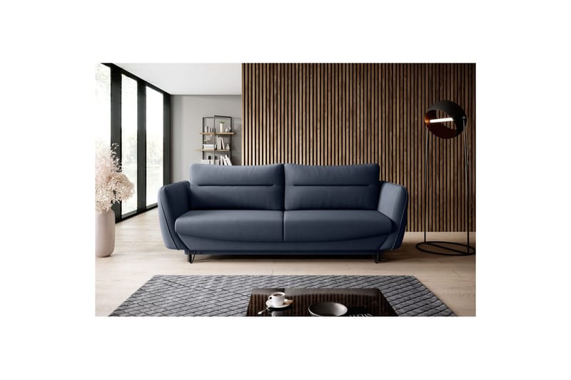 Sofa Eltap Silva 236x95x90 cm - Poco 40, Blå - Møbler - Sofaer - Sovesofaer - 3 seters sovesofa