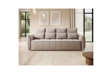 Sofa Eltap Weltton 242x106x94 cm - Sola 18, Beige - Møbler - Sofaer - Sovesofaer - 3 seters sovesofa
