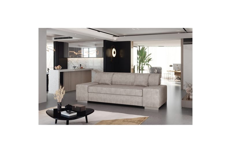 Sofa Eltap Porto - Dora 21, Beige, 3210x92x73 cm - Møbler - Sofaer - Sovesofaer - 2 seters sovesofa