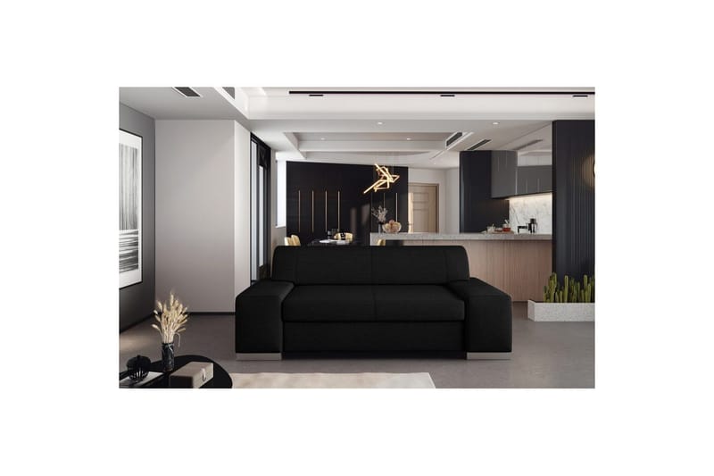 Sofa Eltap Porto, Sawana 14, Svart, 2190x62x73 cm