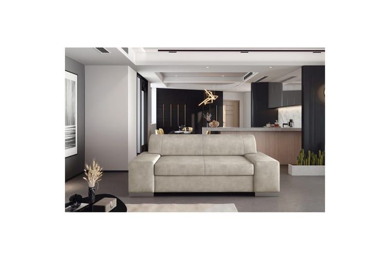 Sofa Eltap Porto - Dora 21, Beige, 2190x62x73 cm - Møbler - Sofaer - Sovesofaer - 2 seters sovesofa