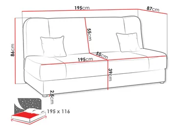 sofa Jonas Poso 03 - Møbler - Sofaer - Sovesofaer - Langsgående sovesofa