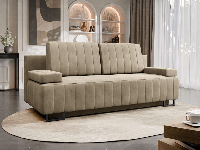 sofa Laguna Lumo 30 - beige - Møbler - Sofaer - Sovesofaer - Langsgående sovesofa