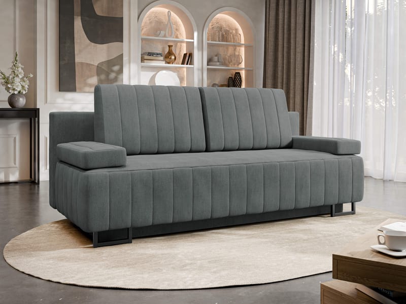 sofa Laguna Lumo 75 - grå - Møbler - Sofaer - Sovesofaer - Langsgående sovesofa