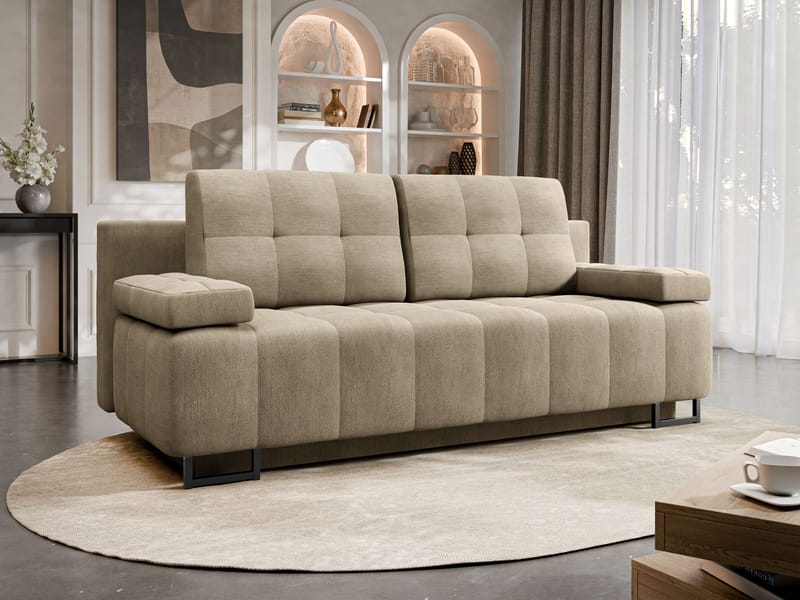 sofa Morena Lumo 30 - beige - Møbler - Sofaer - Sovesofaer - Langsgående sovesofa