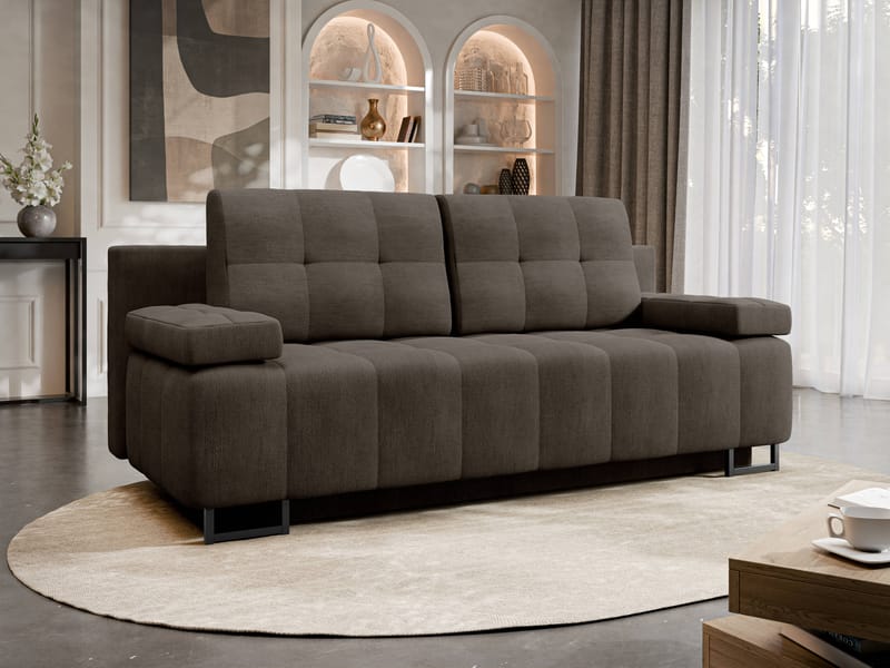 sofa Morena Lumo 40 - brun - Møbler - Sofaer - Sovesofaer - Langsgående sovesofa