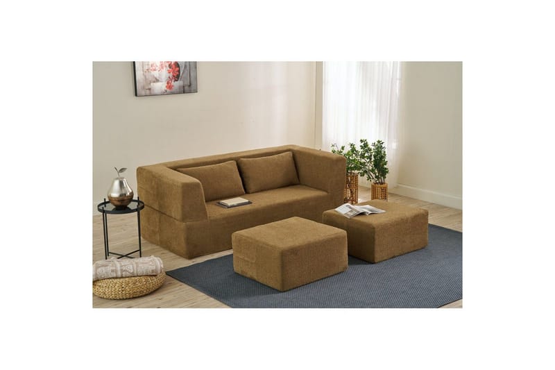Solin Sovesofa 2-sits - Brun - Møbler - Sofaer - Sovesofaer - 2 seters sovesofa