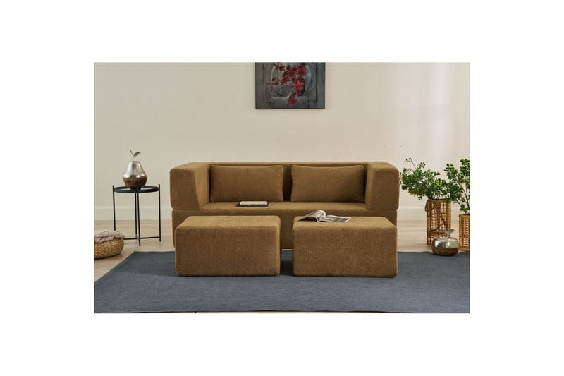 Solin Sovesofa 2-sits - Brun - Møbler - Sofaer - Sovesofaer - 2 seters sovesofa