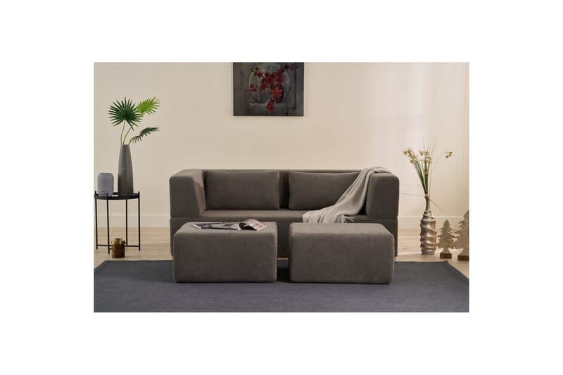 Solin Sovesofa 2-sits - Grå - Møbler - Sofaer - Sovesofaer - 2 seters sovesofa