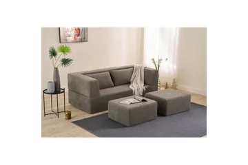 Solin Sovesofa 2-sits - Grå - Møbler - Sofaer - Sovesofaer - 2 seters sovesofa
