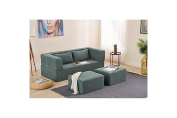 Solin Sovesofa 2-sits - Grønn - Møbler - Sofaer - Sovesofaer - 2 seters sovesofa