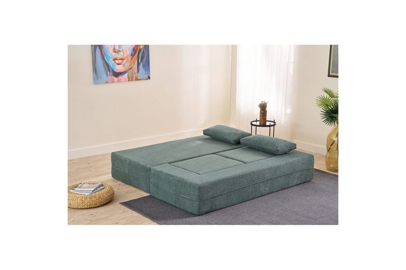 Solin Sovesofa 2-sits - Grønn - Møbler - Sofaer - Sovesofaer - 2 seters sovesofa