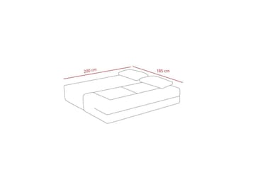 Solin Sovesofa 2-sits - Oransje - Møbler - Sofaer - Sovesofaer - 2 seters sovesofa