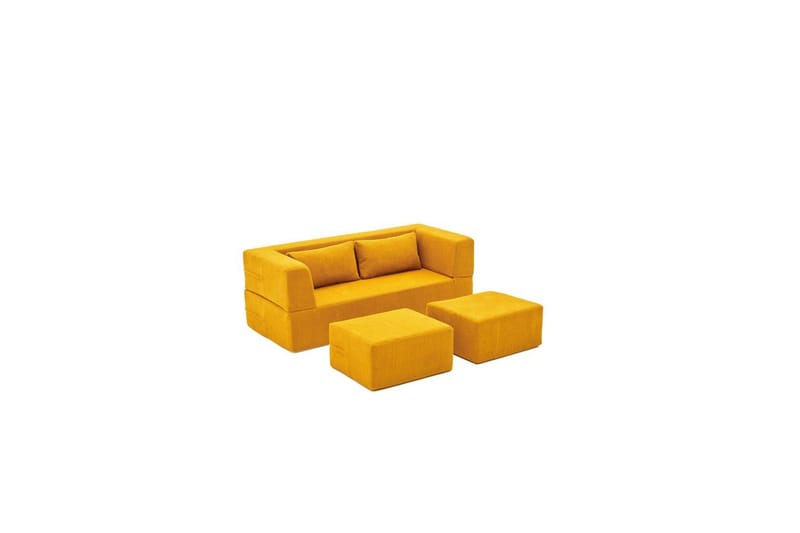 Solin Sovesofa 2-sits - Oransje - Møbler - Sofaer - Sovesofaer - 2 seters sovesofa