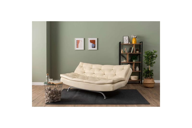 Soren Sovesofa 3-sits - Krem - Møbler - Sofaer - Sovesofaer - 3 seters sovesofa
