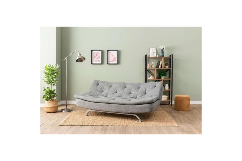 Soren Sovesofa 3-sits - Lysegrå - Møbler - Sofaer - Sovesofaer - 3 seters sovesofa