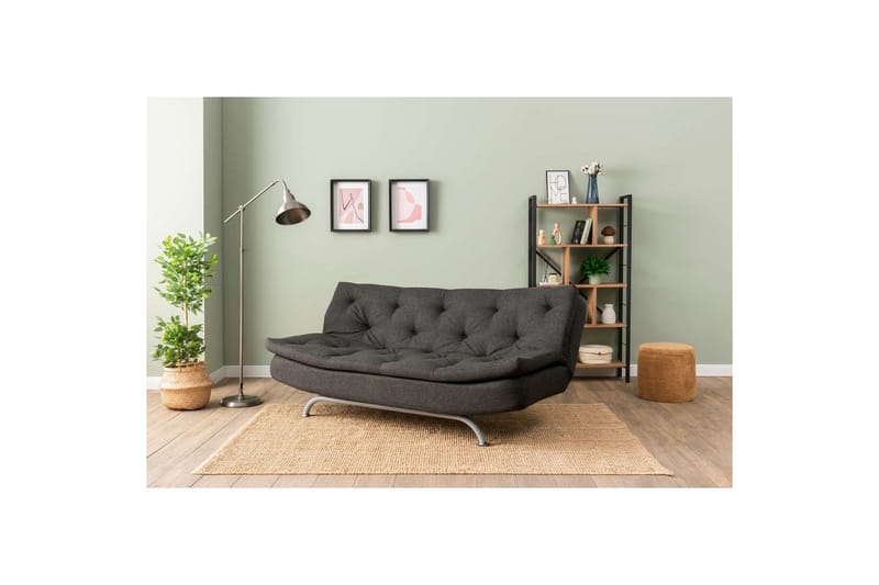 Soren Sovesofa 3-sits - Mørkegrå - Møbler - Sofaer - Sovesofaer - 3 seters sovesofa