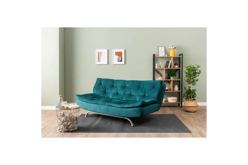 Soren Sovesofa 3-sits - Petrol Grønn - Møbler - Sofaer - Sovesofaer - 3 seters sovesofa
