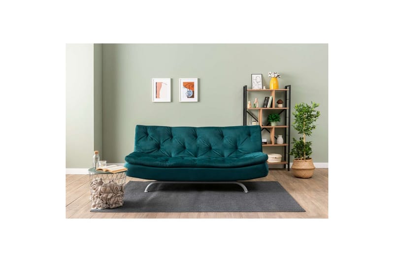 Soren Sovesofa 3-sits - Petrol Grønn - Møbler - Sofaer - Sovesofaer - 3 seters sovesofa