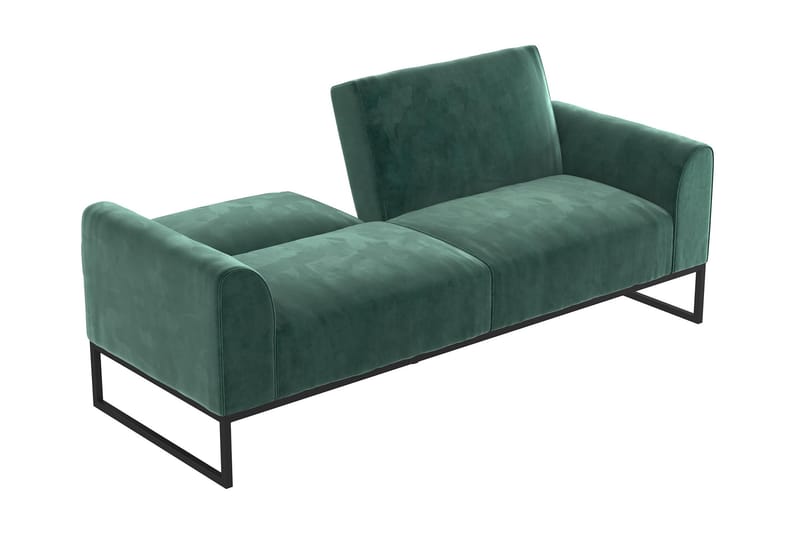 Sovesofa Adley - Grønn - Møbler - Sofaer - Sovesofaer - Langsgående sovesofa