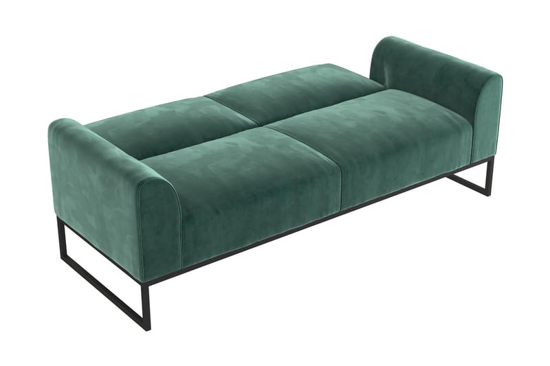 Sovesofa Adley - Grønn - Møbler - Sofaer - Sovesofaer - Langsgående sovesofa