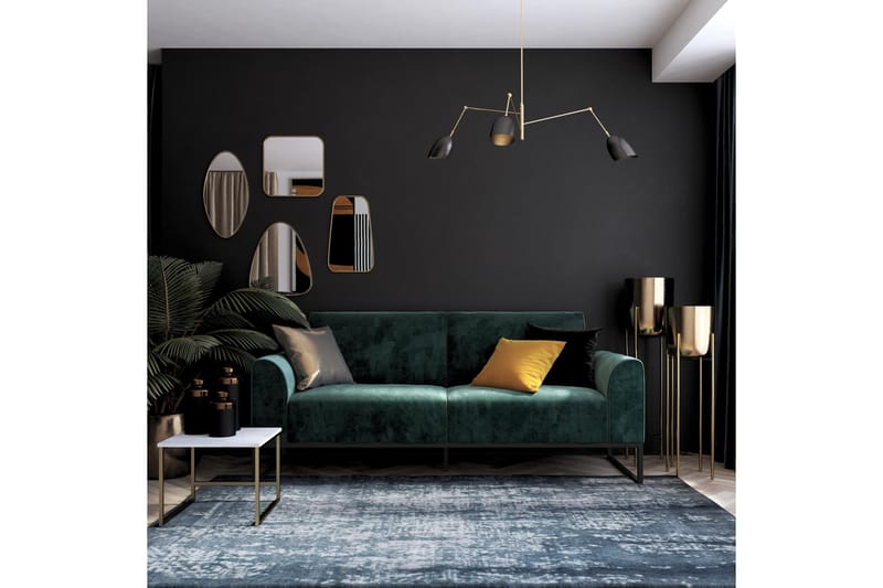 Sovesofa Adley - Grønn - Møbler - Sofaer - Sovesofaer - Langsgående sovesofa