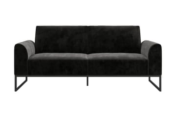 Sovesofa Adley - Svart - Møbler - Sofaer - Sovesofaer - Langsgående sovesofa
