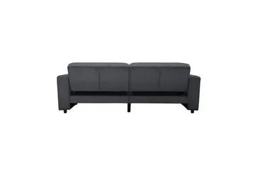 Sovesofa Allie Antrasitt, Cordoroy, 81x225x91 cm - Antrasitt, Cordoroy, 81x225x91 cm - Møbler - Sofaer - Sovesofaer - 3 seters sovesofa