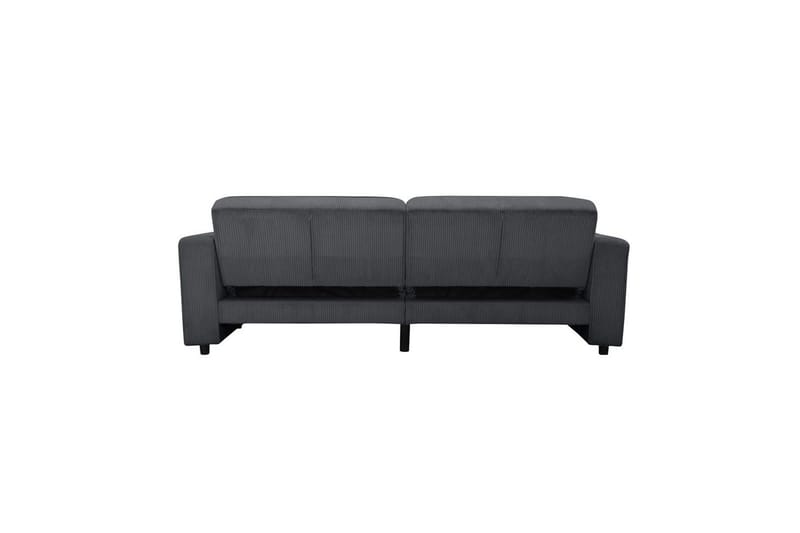 Sovesofa Allie Antrasitt, Cordoroy, 81x225x91 cm - Antrasitt, Cordoroy, 81x225x91 cm - Møbler - Sofaer - Sovesofaer - 3 seters sovesofa