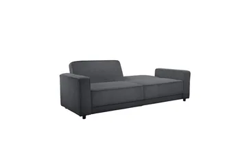 Sovesofa Allie Antrasitt, Cordoroy, 81x225x91 cm - Antrasitt, Cordoroy, 81x225x91 cm - Møbler - Sofaer - Sovesofaer - 3 seters sovesofa