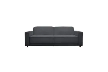 Sovesofa Allie Antrasitt, Cordoroy, 81x225x91 cm - Antrasitt, Cordoroy, 81x225x91 cm - Møbler - Sofaer - Sovesofaer - 3 seters sovesofa