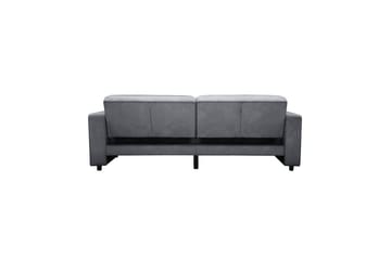 Sovesofa Allie Antrasitt, Fløyel, 81x225x91 cm - Antrasitt, Fløyel, 81x225x91 cm - Møbler - Sofaer - Sovesofaer - 3 seters sovesofa