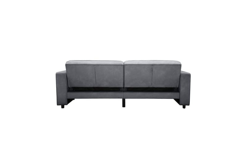 Sovesofa Allie Antrasitt, Fløyel, 81x225x91 cm - Antrasitt, Fløyel, 81x225x91 cm - Møbler - Sofaer - Sovesofaer - 3 seters sovesofa