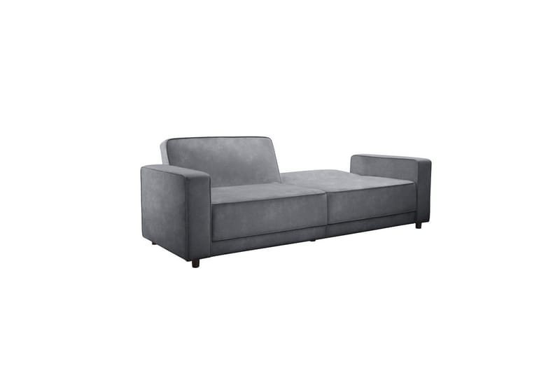 Sovesofa Allie Antrasitt, Fløyel, 81x225x91 cm - Antrasitt, Fløyel, 81x225x91 cm - Møbler - Sofaer - Sovesofaer - 3 seters sovesofa