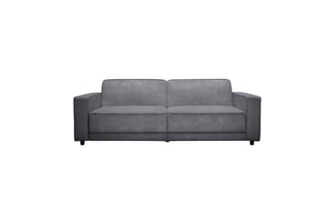 Sovesofa Allie Antrasitt, Fløyel, 81x225x91 cm - Antrasitt, Fløyel, 81x225x91 cm - Møbler - Sofaer - Sovesofaer - 3 seters sovesofa