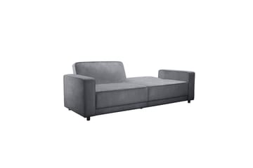 Sovesofa Allie Antrasitt, Fløyel, 81x225x91 cm - Antrasitt, Fløyel, 81x225x91 cm - Møbler - Sofaer - Sovesofaer - 3 seters sovesofa