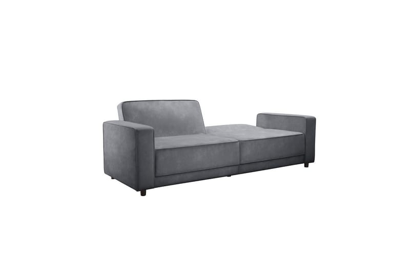 Sovesofa Allie Antrasitt, Fløyel, 81x225x91 cm - Antrasitt, Fløyel, 81x225x91 cm - Møbler - Sofaer - Sovesofaer - 3 seters sovesofa