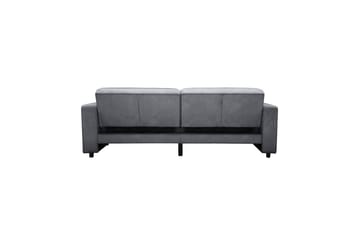 Sovesofa Allie Antrasitt, Fløyel, 81x225x91 cm - Antrasitt, Fløyel, 81x225x91 cm - Møbler - Sofaer - Sovesofaer - 3 seters sovesofa