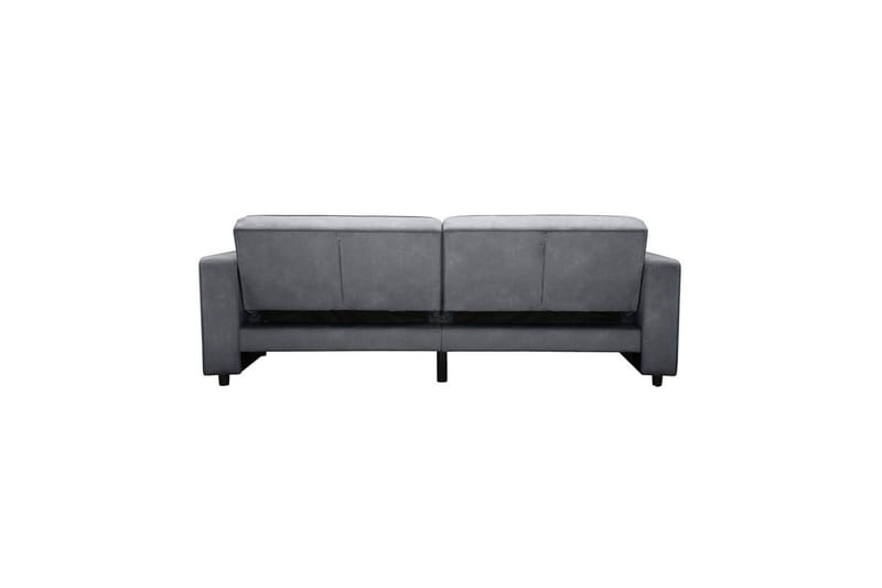 Sovesofa Allie Antrasitt, Fløyel, 81x225x91 cm - Antrasitt, Fløyel, 81x225x91 cm - Møbler - Sofaer - Sovesofaer - 3 seters sovesofa