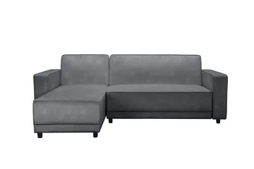 Sovesofa Allie Antrasitt, Fløyel, 82x229x154 cm