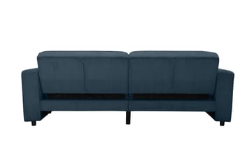 Sovesofa Allie Blå, Cordoroy, 81x225x91 cm - Blå, Cordoroy, 81x225x91 cm - Møbler - Sofaer - Sovesofaer - 3 seters sovesofa