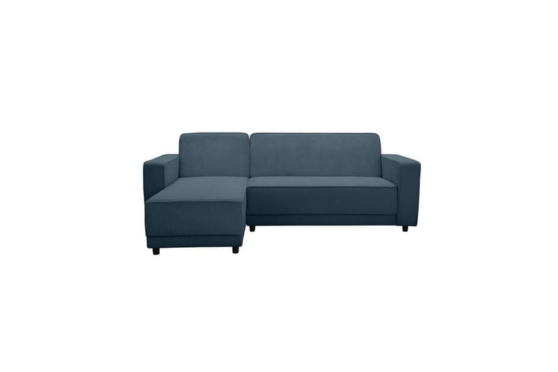 Sovesofa Allie Blå, Cordoroy, 82x229x154 cm - Blå, Cordoroy, 82x229x154 cm - Møbler - Sofaer - Sovesofaer - Sovesofa divan