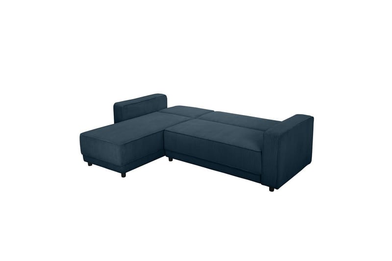 Sovesofa Allie Blå, Cordoroy, 82x229x154 cm - Blå, Cordoroy, 82x229x154 cm - Møbler - Sofaer - Sovesofaer - Sovesofa divan